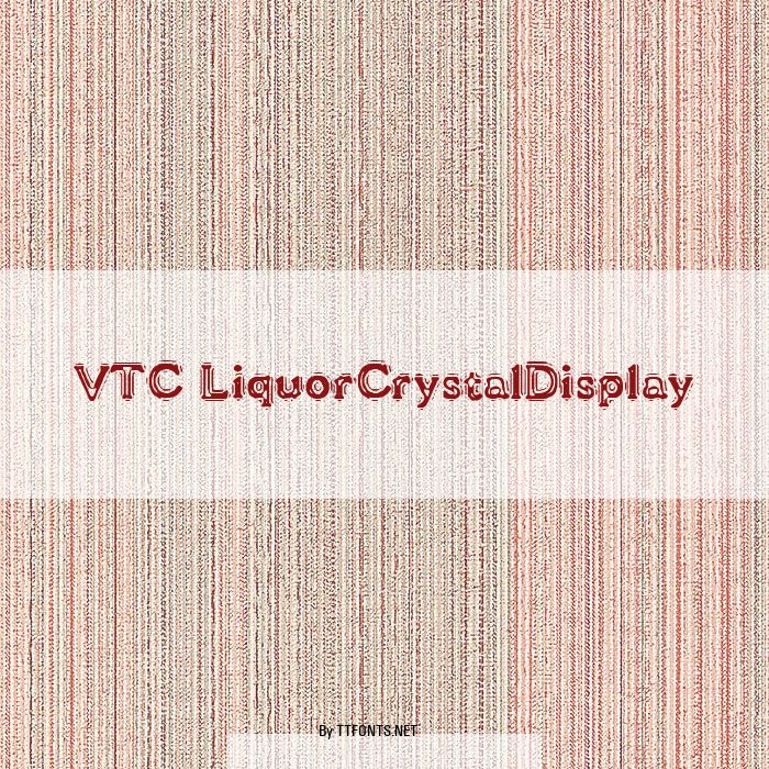 VTC LiquorCrystalDisplay example